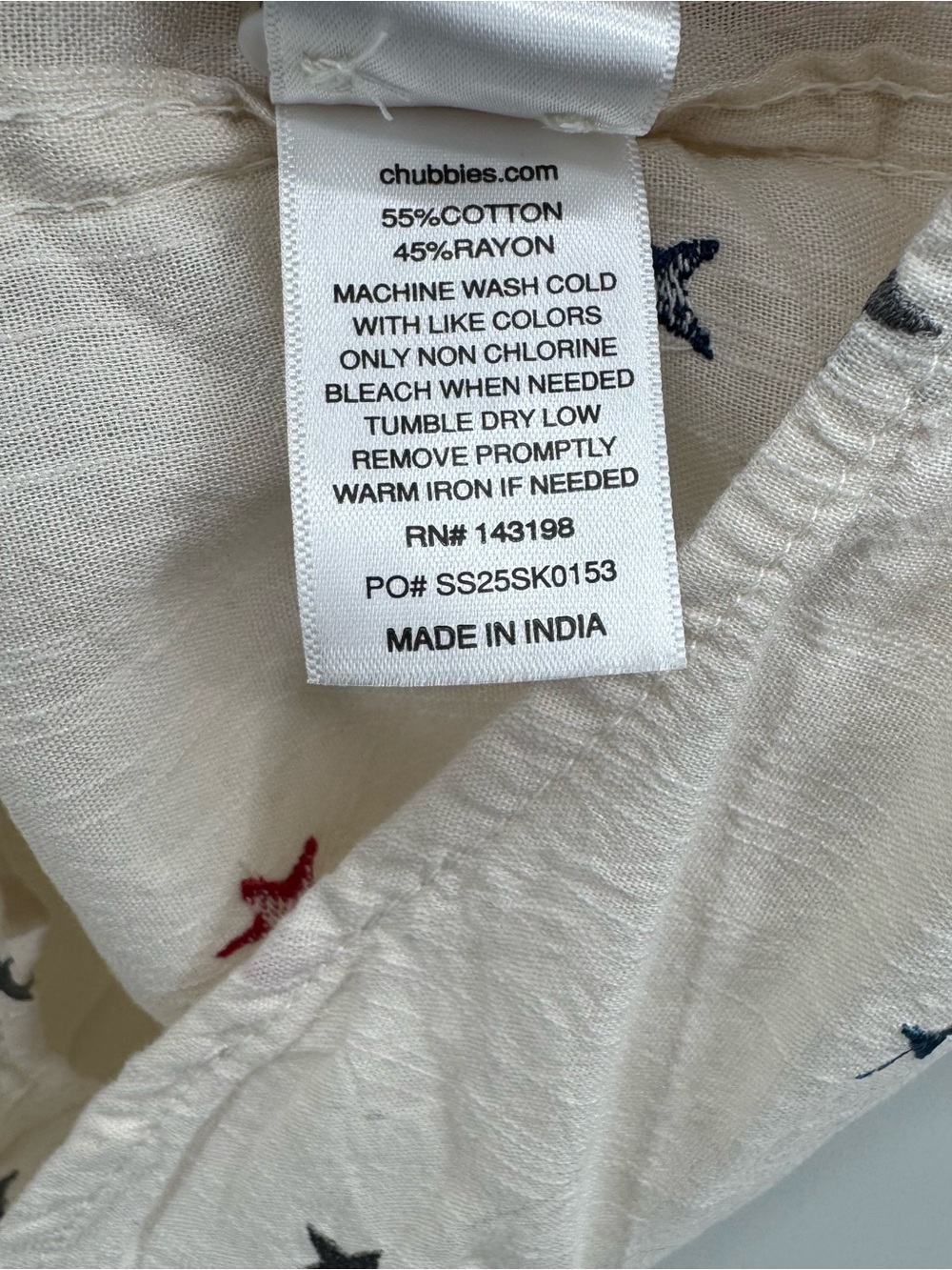 NWT Chubbies Men's The All Stars No Stripes (Resort Weave
Friday Shirt) Sz XL - Picture 9 of 10